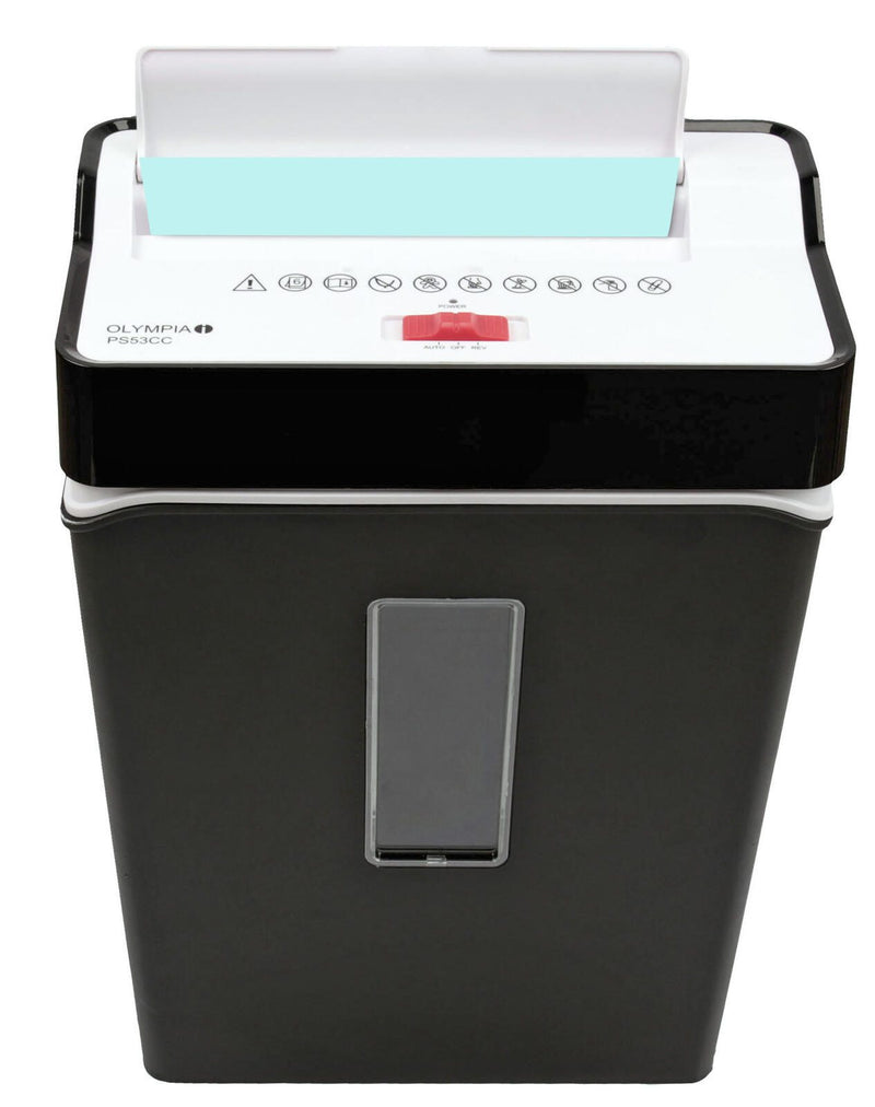 OLYMPIA PS53CC Aktenvernichter mit Partikelschnitt bis 6 Blatt schwarz