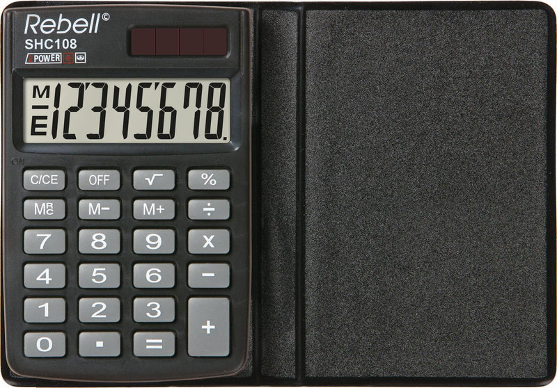 Rebell Taschenrechner SHC 108 schwarz/grau