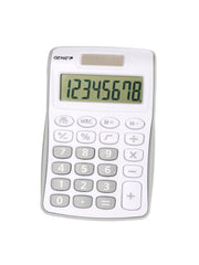 GENIE Taschenrechner 120 S weiß/silber-grau
