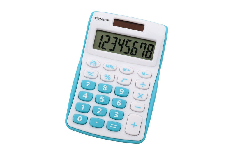GENIE Taschenrechner 120 B weiß/blau