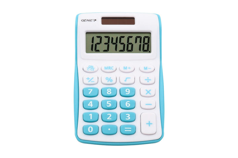 GENIE Taschenrechner 120 B weiß/blau