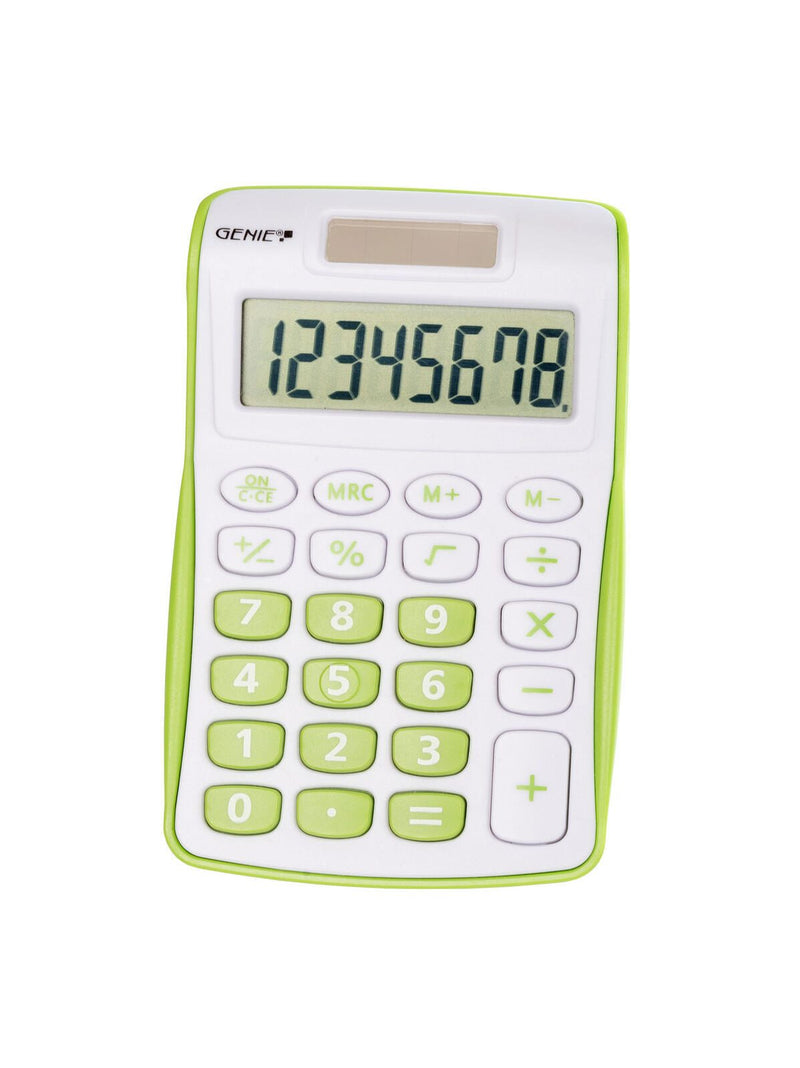 GENIE Taschenrechner 120 G weiß/grün