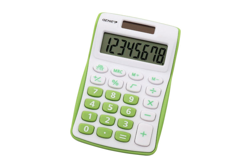 GENIE Taschenrechner 120 G weiß/grün