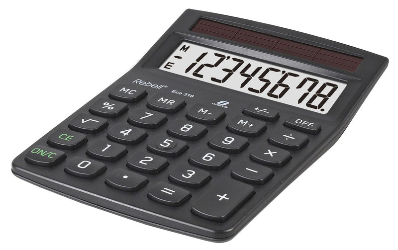 Rebell Tischrechner Eco 310 schwarz