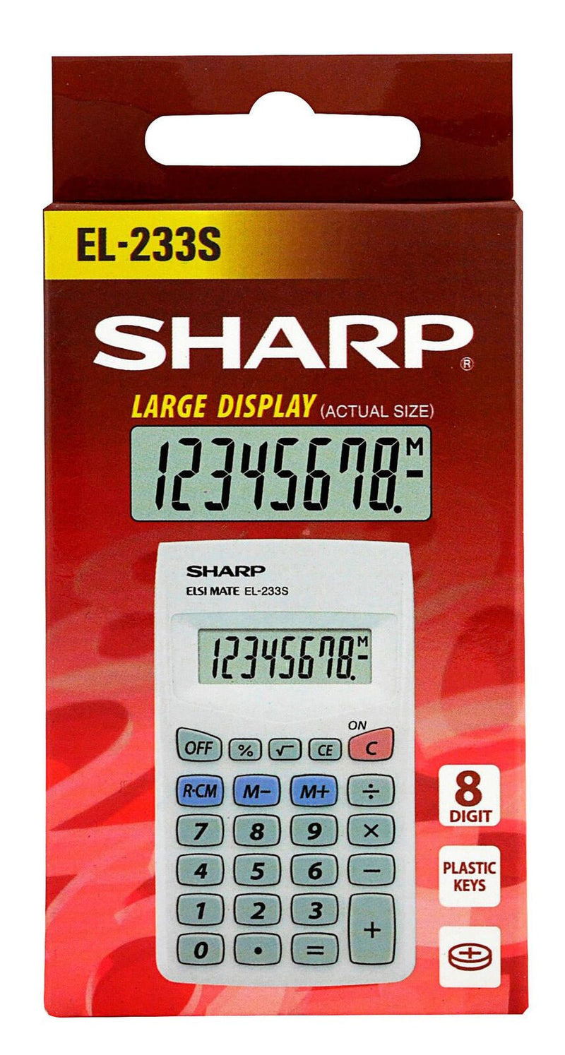 Sharp Taschenrechner EL-233S weiß