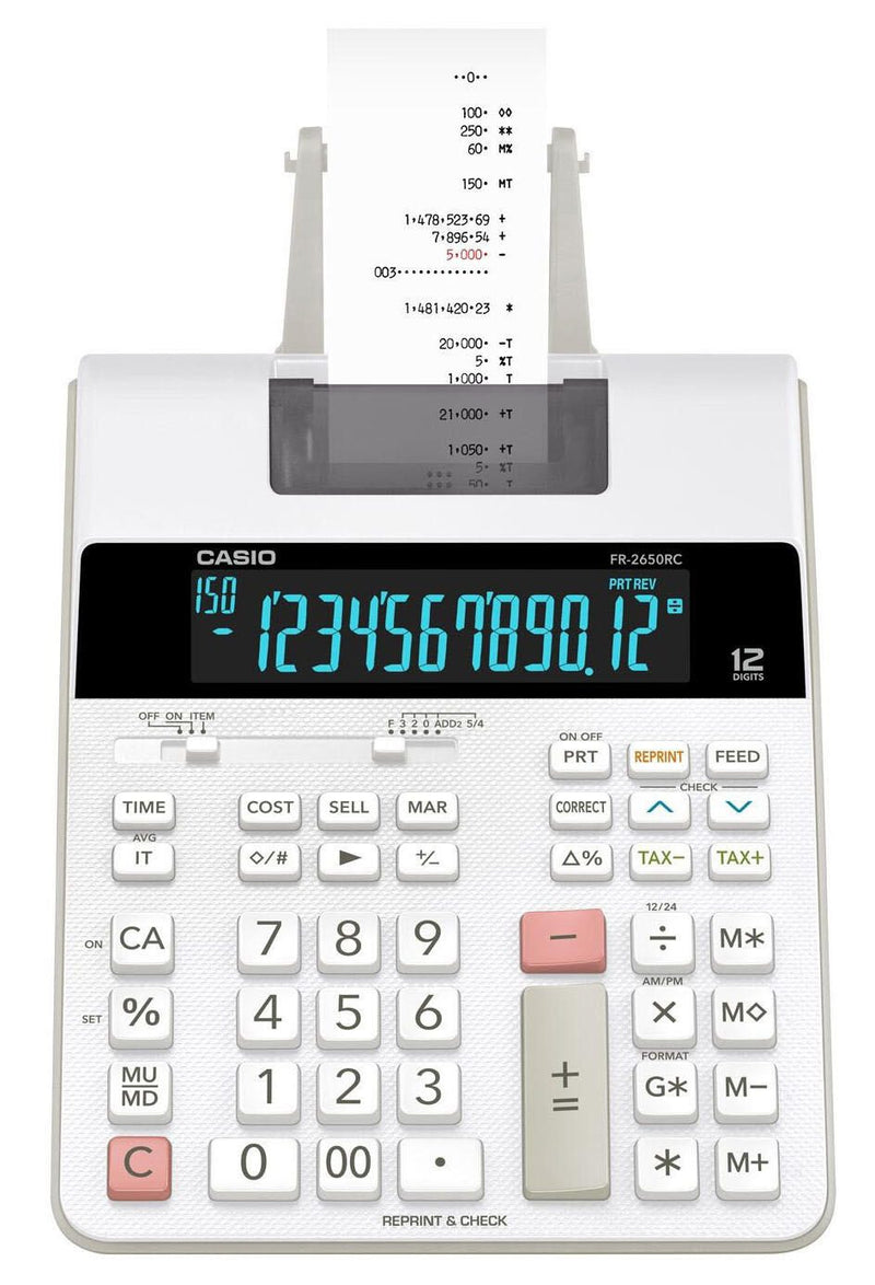 CASIO Tischrechner druckend FR-2650RC weiß