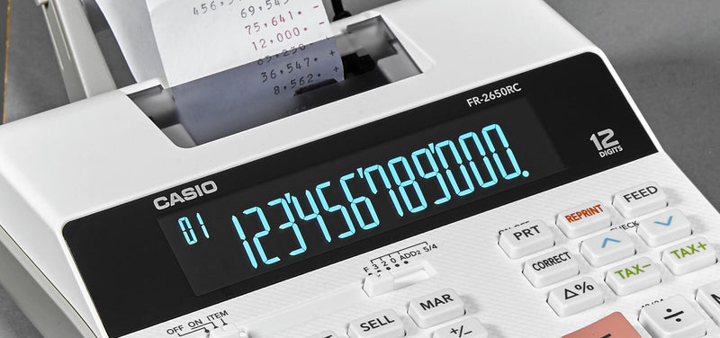 CASIO Tischrechner druckend FR-2650RC weiß