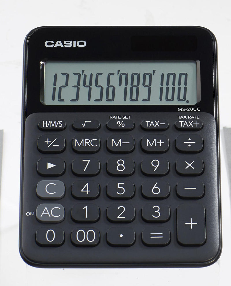 CASIO Tischrechner MS-20UC schwarz