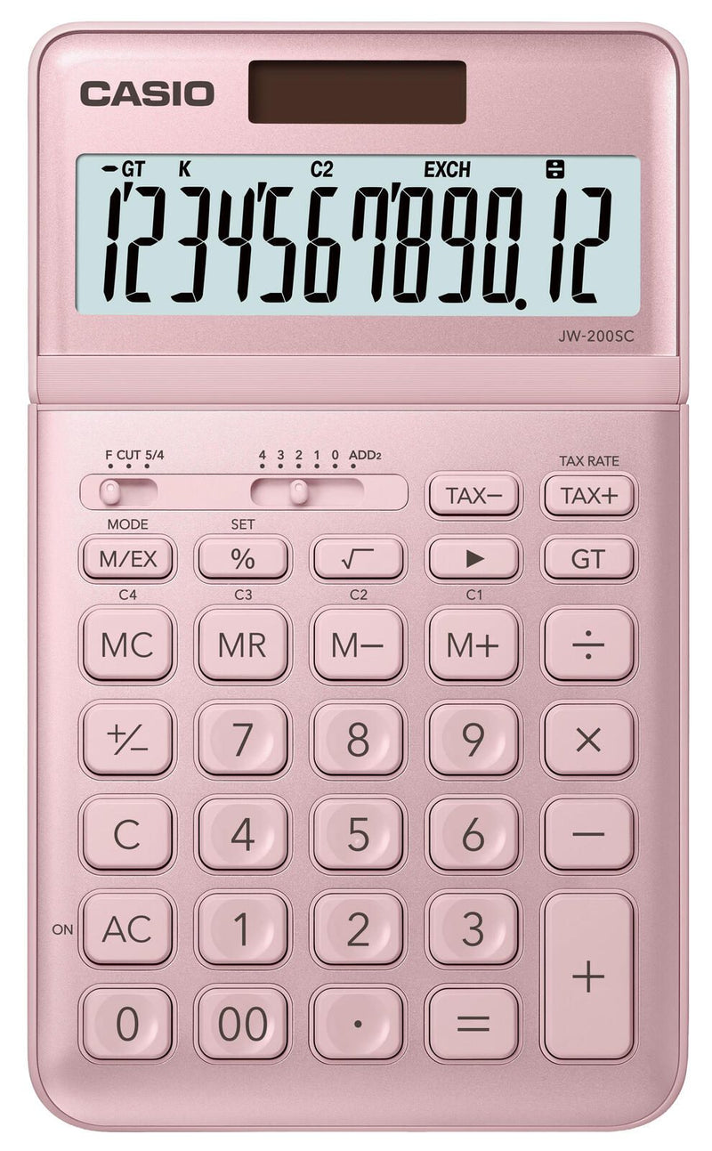 CASIO Tischrechner JW-200SC rosa