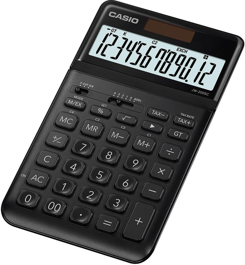 CASIO Tischrechner JW-200SC schwarz