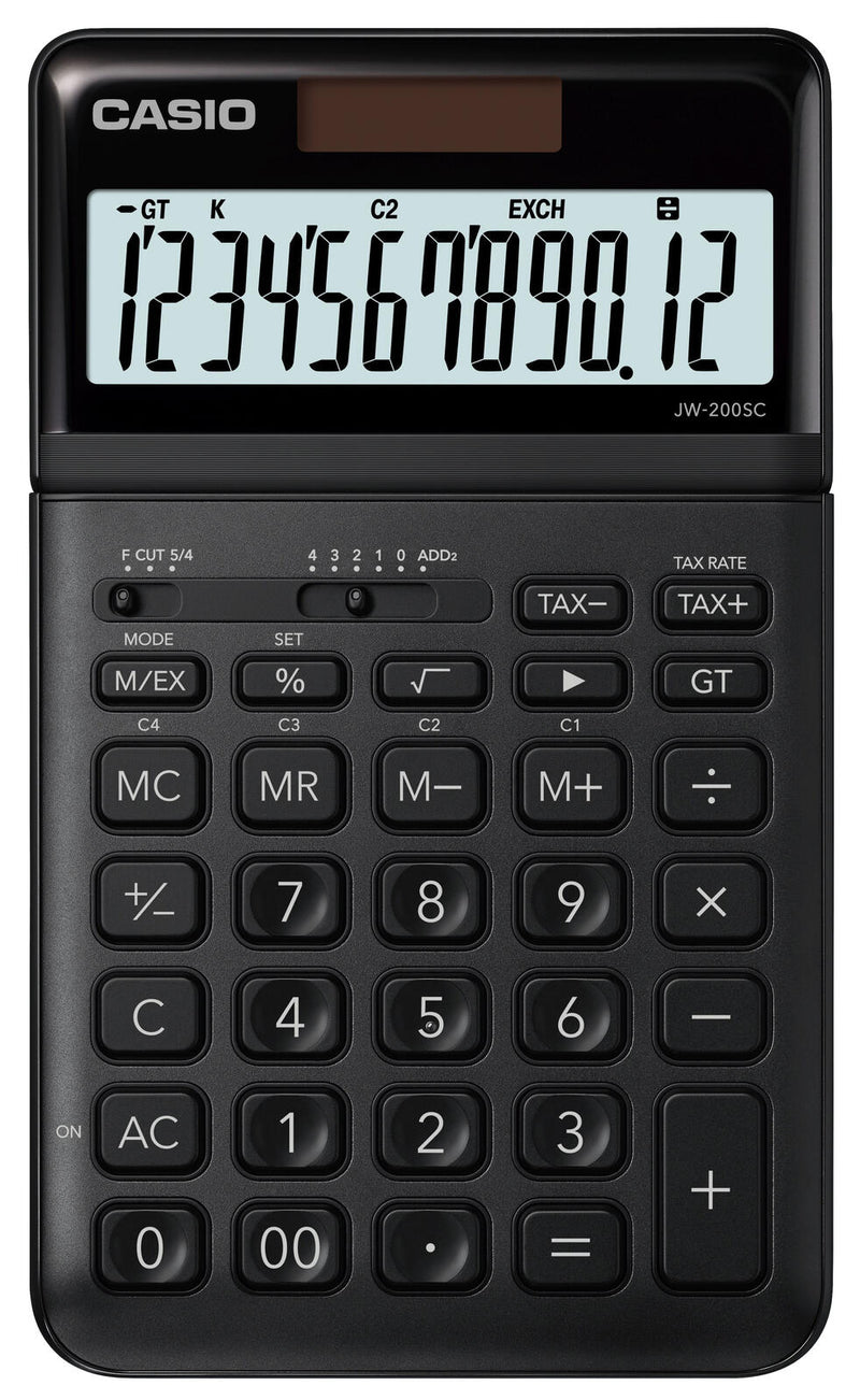 CASIO Tischrechner JW-200SC schwarz