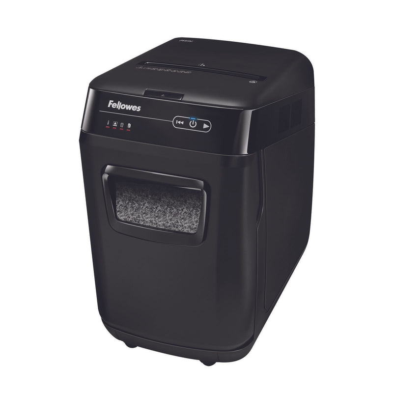 Fellowes AutoMax 200M Aktenvernichter mit Partikelschnitt bis 180 Blatt schwarz