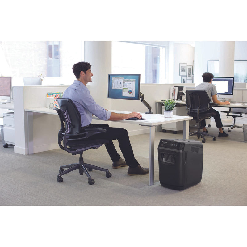 Fellowes AutoMax 200M Aktenvernichter mit Partikelschnitt bis 180 Blatt schwarz