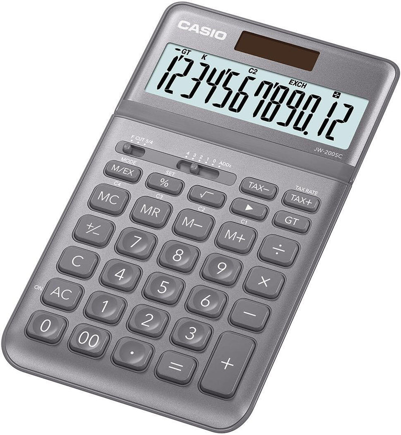 CASIO Tischrechner JW-200SC grau