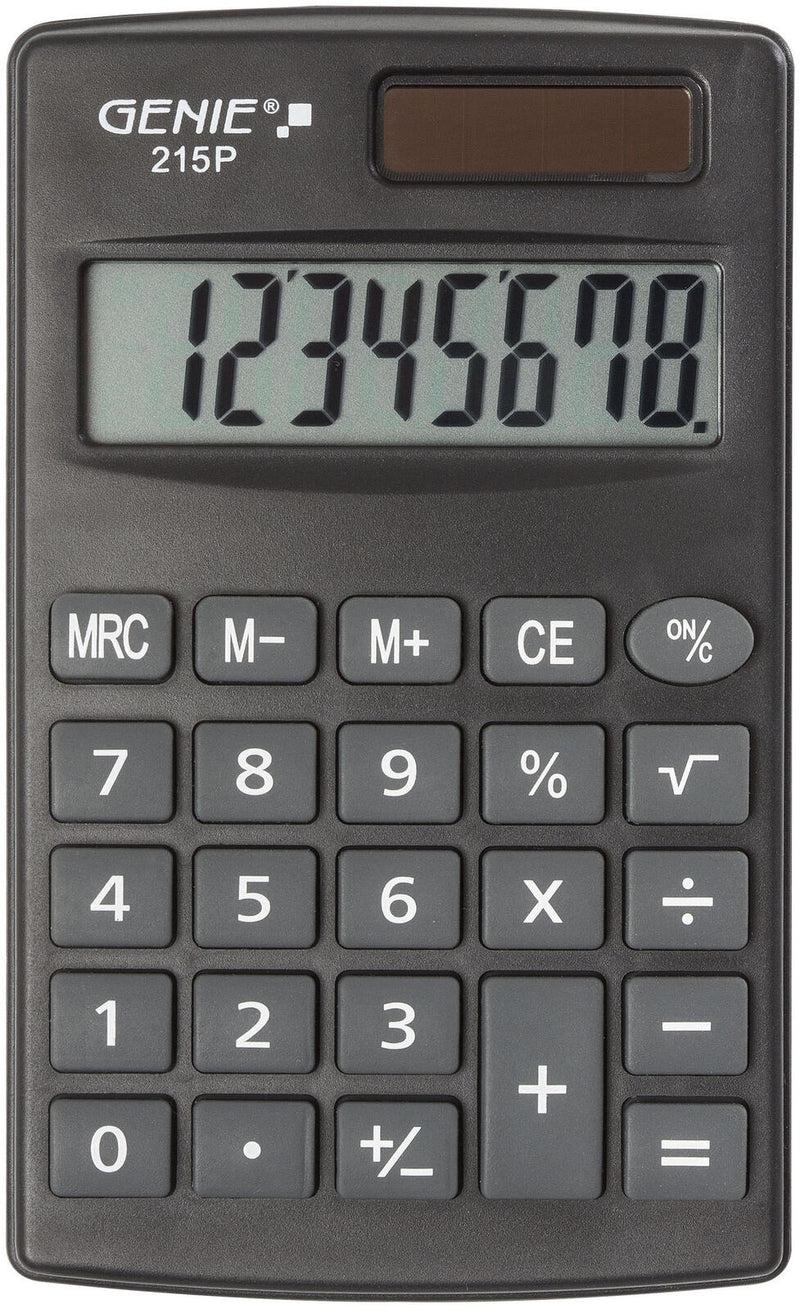 GENIE Taschenrechner 215 P schwarz