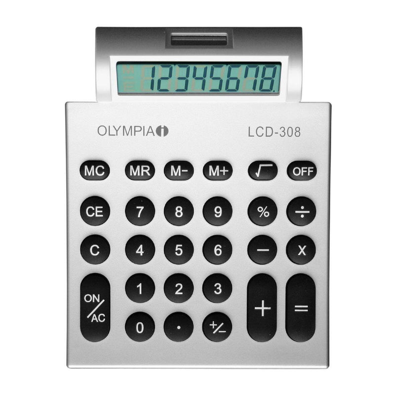 OLYMPIA Taschenrechner LCD-308 silber