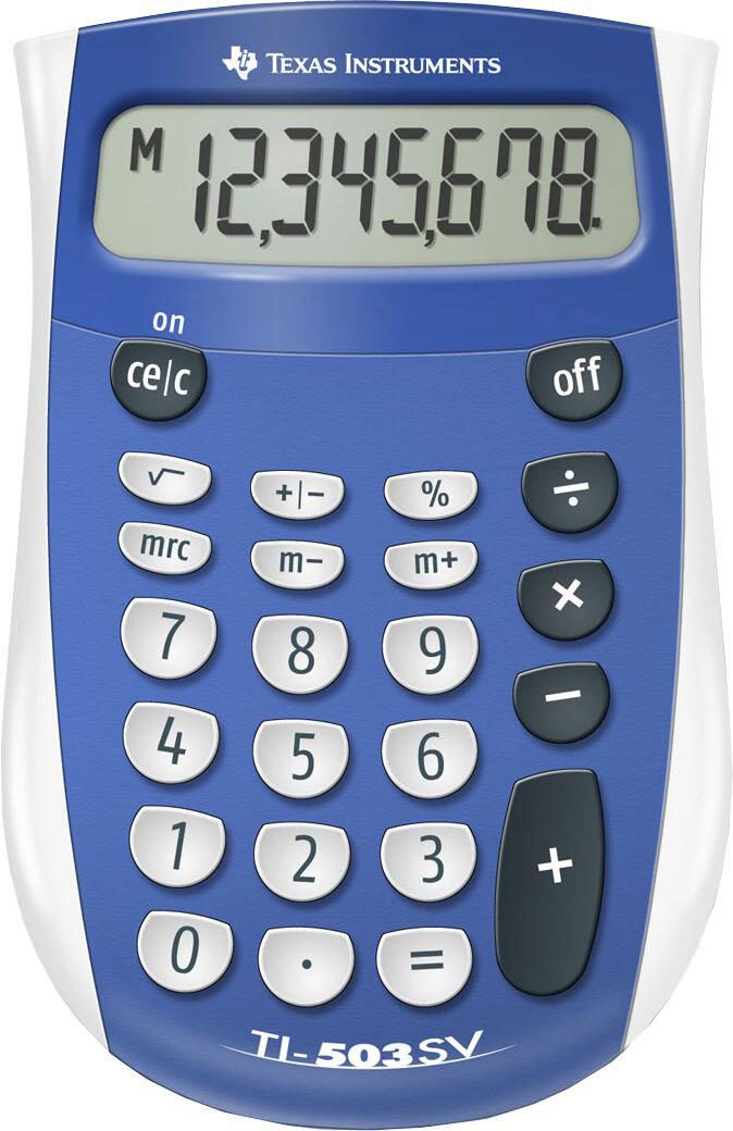 TEXAS INSTRUMENTS Taschenrechner TI-503 SV blau/weiss