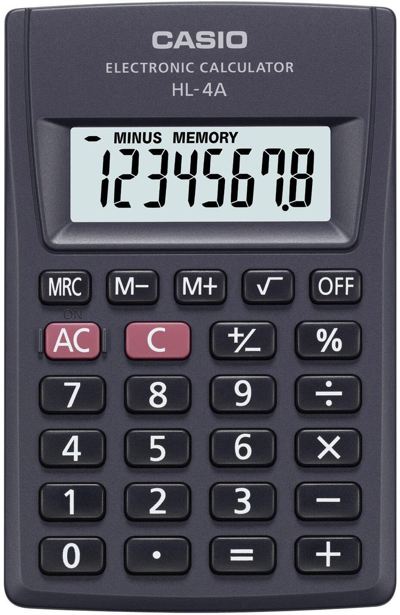 CASIO Taschenrechner HL-4A schwarz