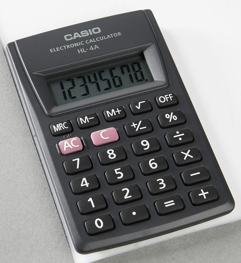 CASIO Taschenrechner HL-4A schwarz