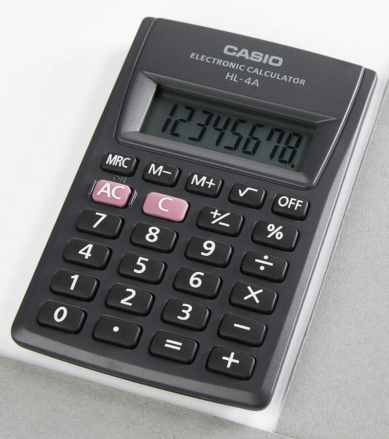 CASIO Taschenrechner HL-4A schwarz