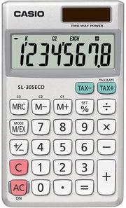 CASIO Taschenrechner SL-305ECO silber
