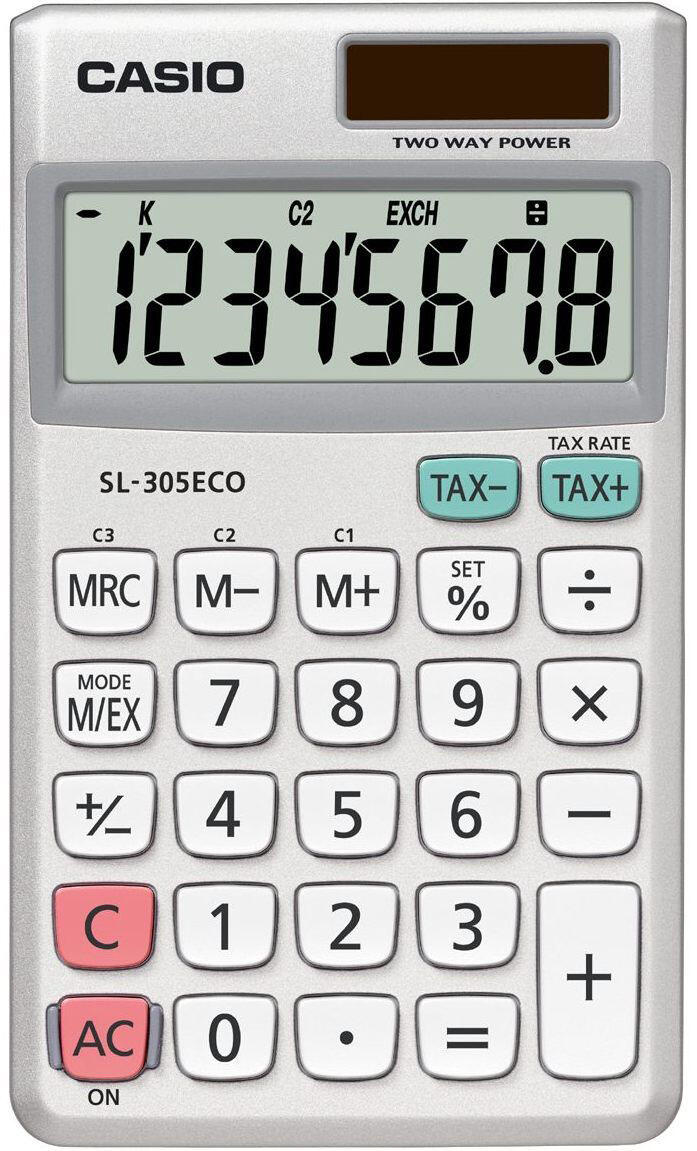 CASIO Taschenrechner SL-305ECO silber