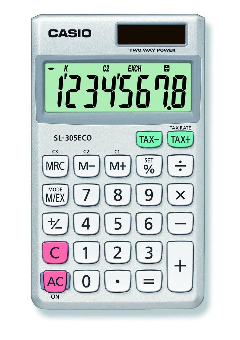 CASIO Taschenrechner SL-305ECO silber