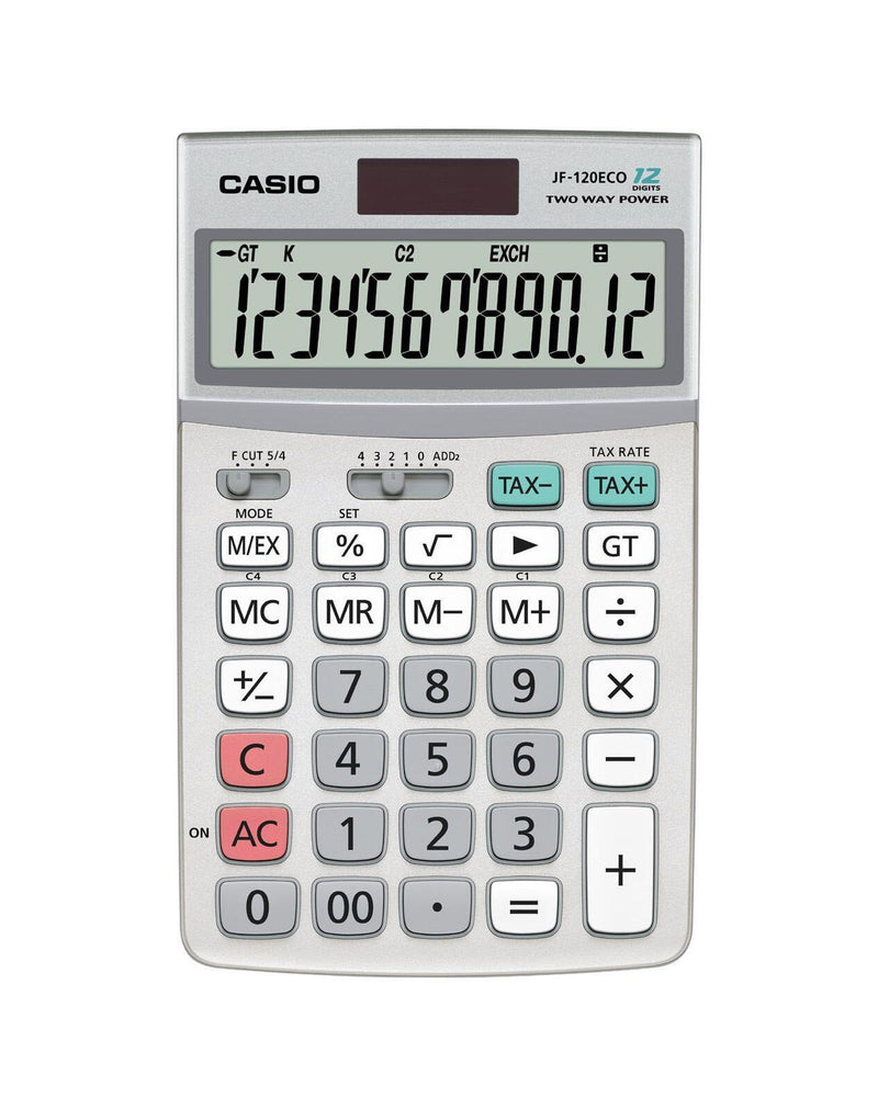 CASIO Tischrechner JF-120ECO silber