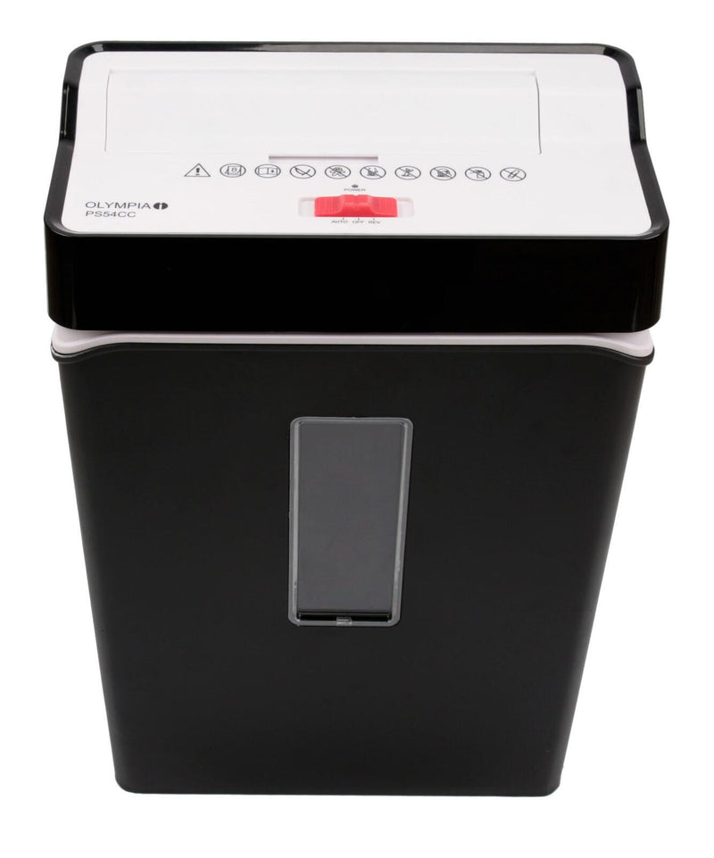 OLYMPIA PS54CC Aktenvernichter mit Partikelschnitt bis 8 Blatt schwarz