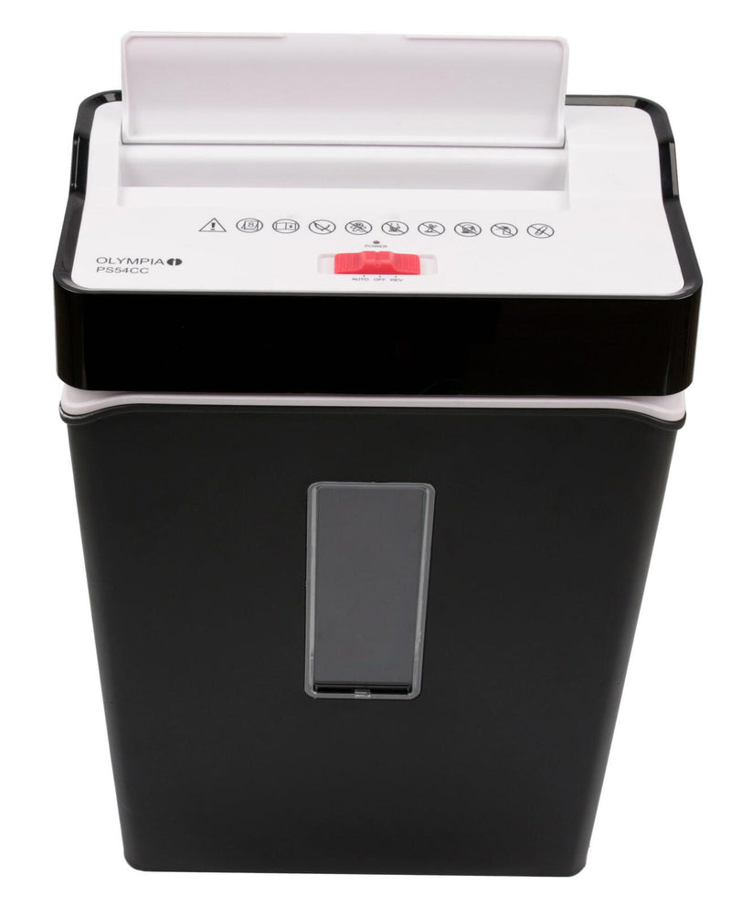 OLYMPIA PS54CC Aktenvernichter mit Partikelschnitt bis 8 Blatt schwarz