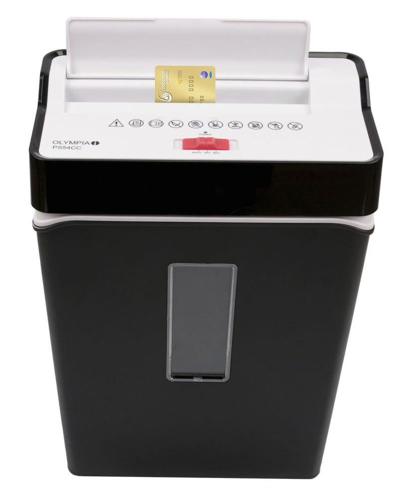OLYMPIA PS54CC Aktenvernichter mit Partikelschnitt bis 8 Blatt schwarz