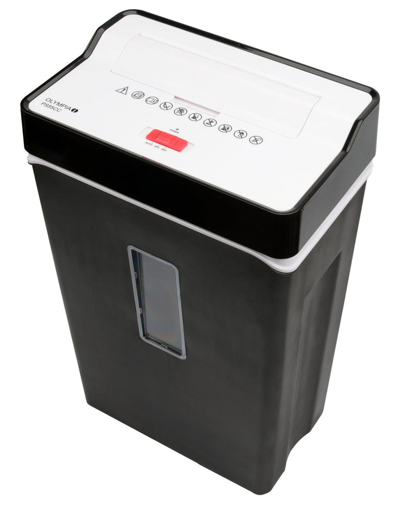 OLYMPIA PS55CC Aktenvernichter mit Partikelschnitt bis 10 Blatt schwarz