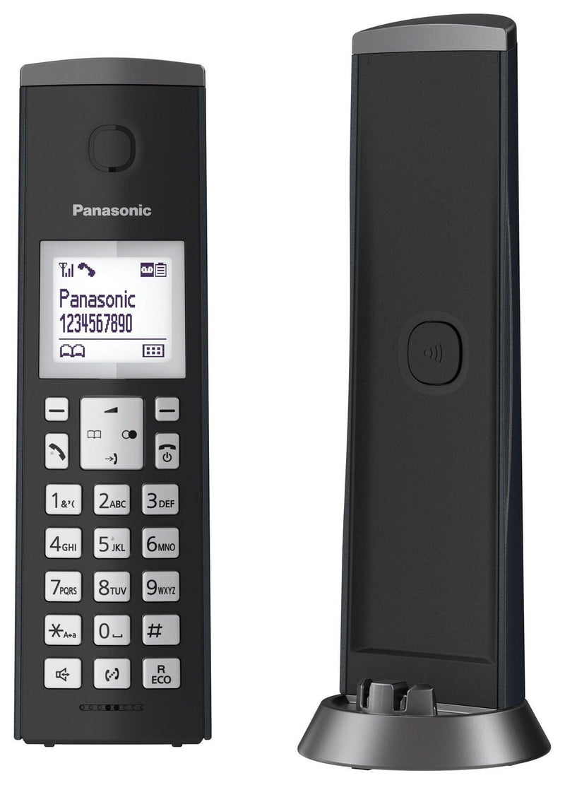 Panasonic Schnurloses Telefon mit Anrufbeantworter KX-TGK220GM schwarz-matt