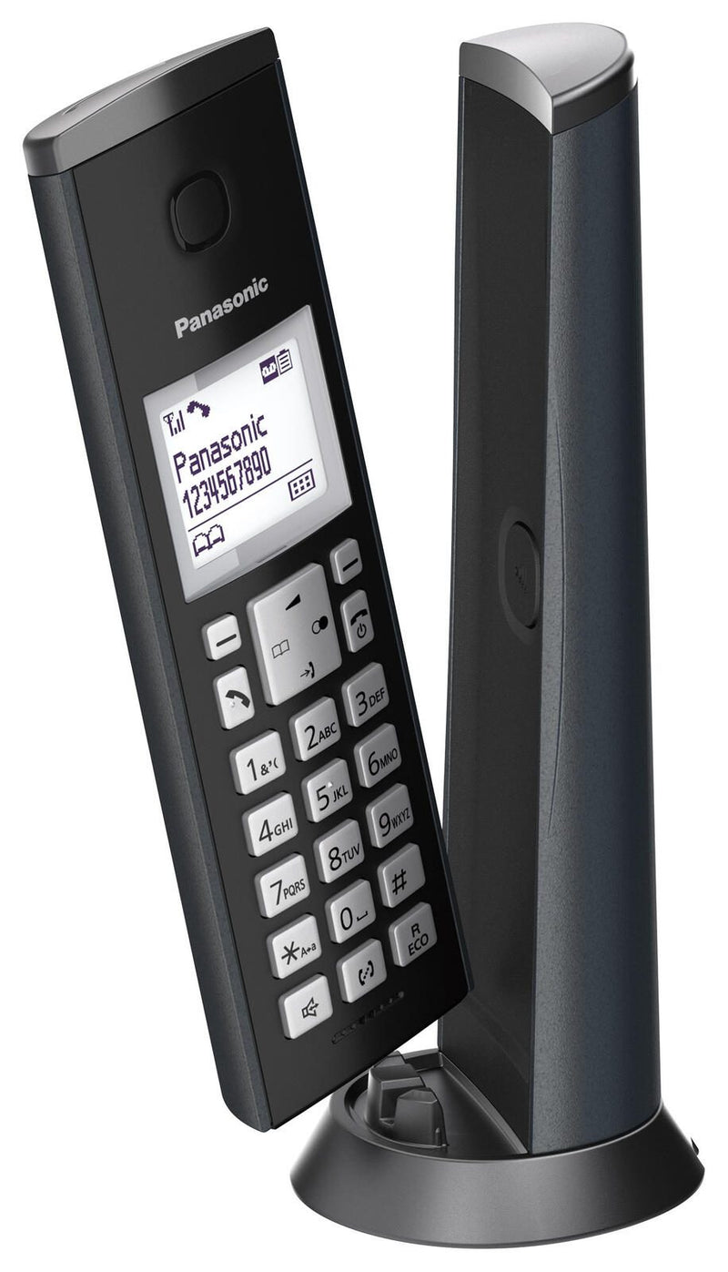 Panasonic Schnurloses Telefon mit Anrufbeantworter KX-TGK220GM schwarz-matt