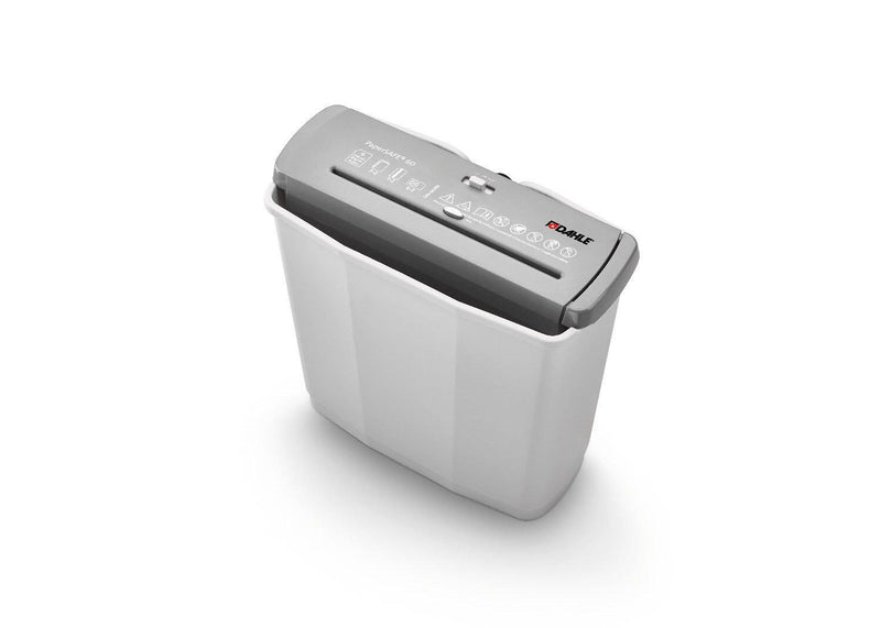 DAHLE PaperSAFE 60 Aktenvernichter mit Streifenschnitt bis 6 Blatt lichtgrau