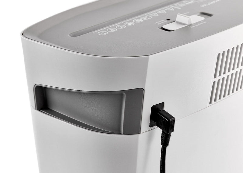 DAHLE PaperSAFE 100 Aktenvernichter mit Partikelschnitt bis 5 Blatt lichtgrau