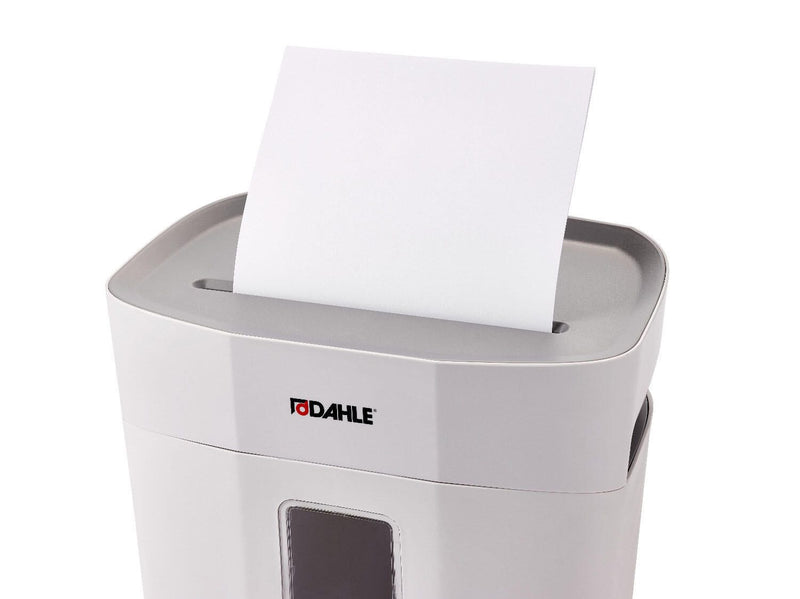 DAHLE PaperSAFE 100 Aktenvernichter mit Partikelschnitt bis 5 Blatt lichtgrau