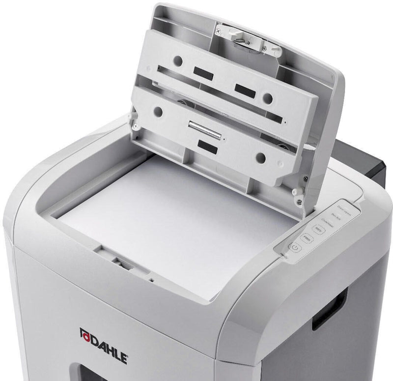 DAHLE ShredMATIC 150 Aktenvernichter mit Partikelschnitt bis 150 Blatt lichtgrau