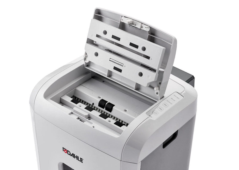 DAHLE ShredMATIC 150 Aktenvernichter mit Partikelschnitt bis 150 Blatt lichtgrau