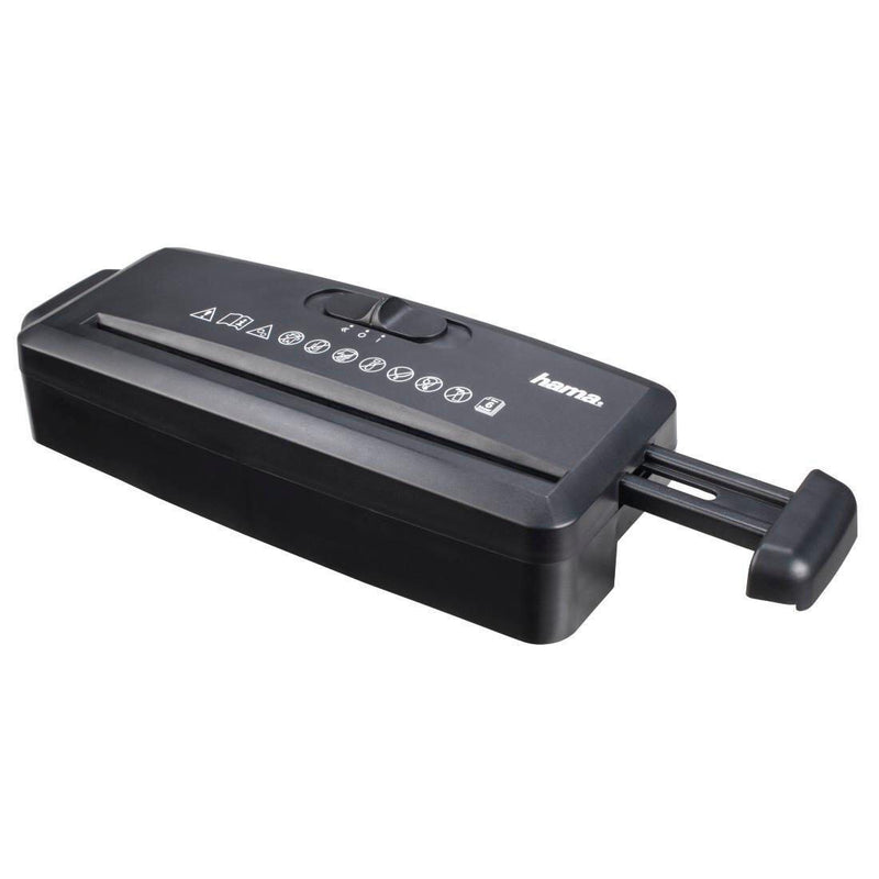 Hama Mini S6 Aktenvernichter mit Streifenschnitt bis 6 Blatt schwarz