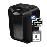 Fellowes Powershred LX45 Aktenvernichter mit Partikelschnitt bis 8 Blatt schwarz