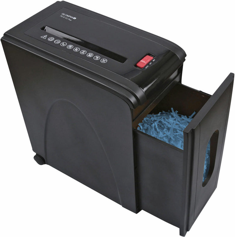 OLYMPIA PS57CC Aktenvernichter mit Partikelschnitt bis 10 Blatt schwarz
