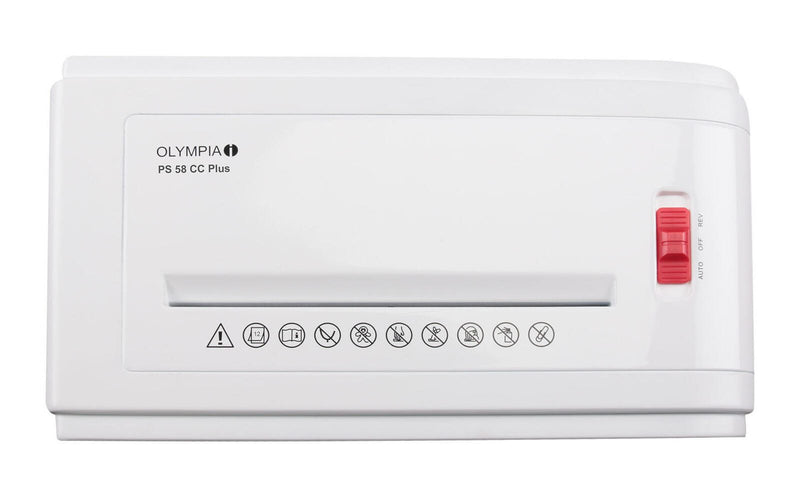 OLYMPIA PS58CC Aktenvernichter mit Partikelschnitt bis 15 Blatt weiß