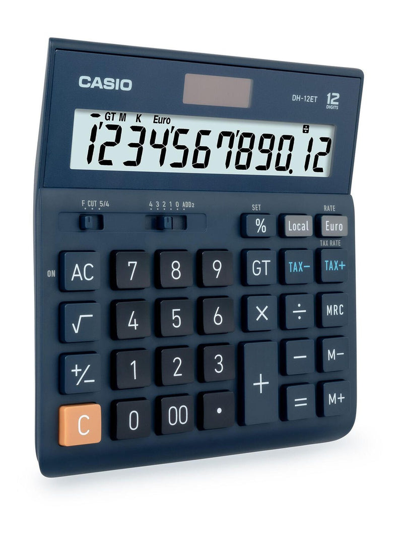 CASIO Tischrechner DH-12ET blau