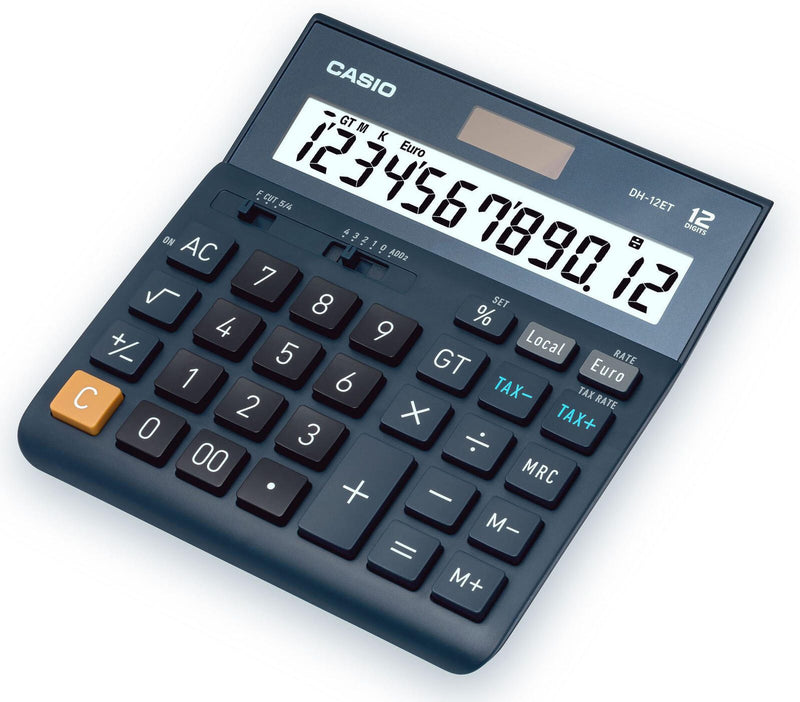 CASIO Tischrechner DH-12ET blau