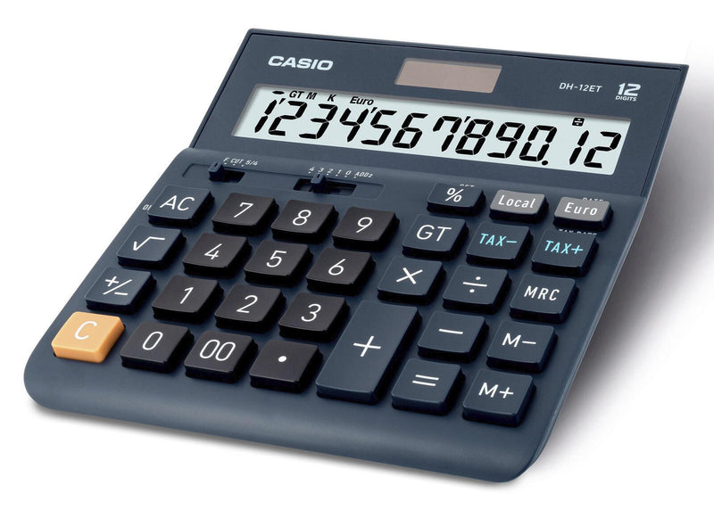 CASIO Tischrechner DH-12ET blau