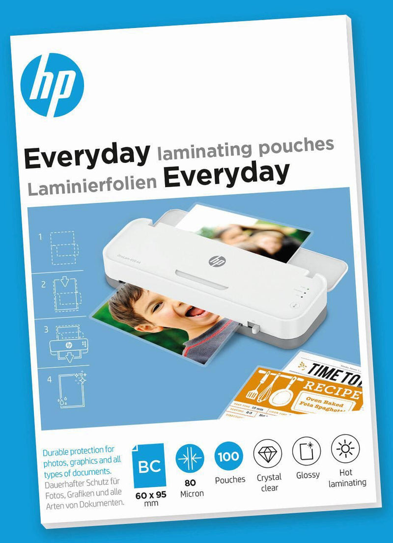 HP Laminierfolien glänzend 6,5 x 9,5 cm 80 mikron