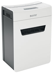 LEITZ Protect 10X Aktenvernichter mit Partikelschnitt bis 10 Blatt weiß