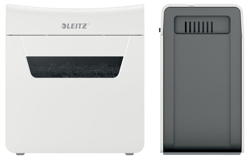 LEITZ Protect 3M Aktenvernichter mit Partikelschnitt bis 3 Blatt weiß