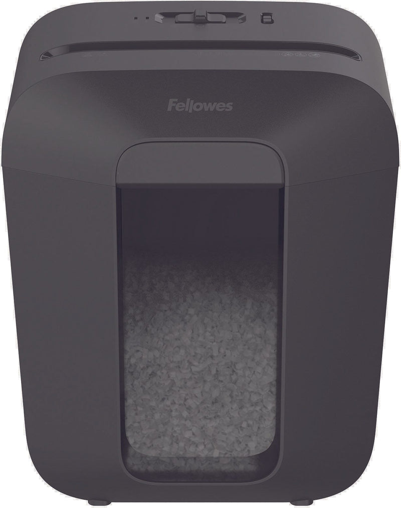 Fellowes Powershred LX41 Aktenvernichter mit Partikelschnitt bis 8 Blatt schwarz